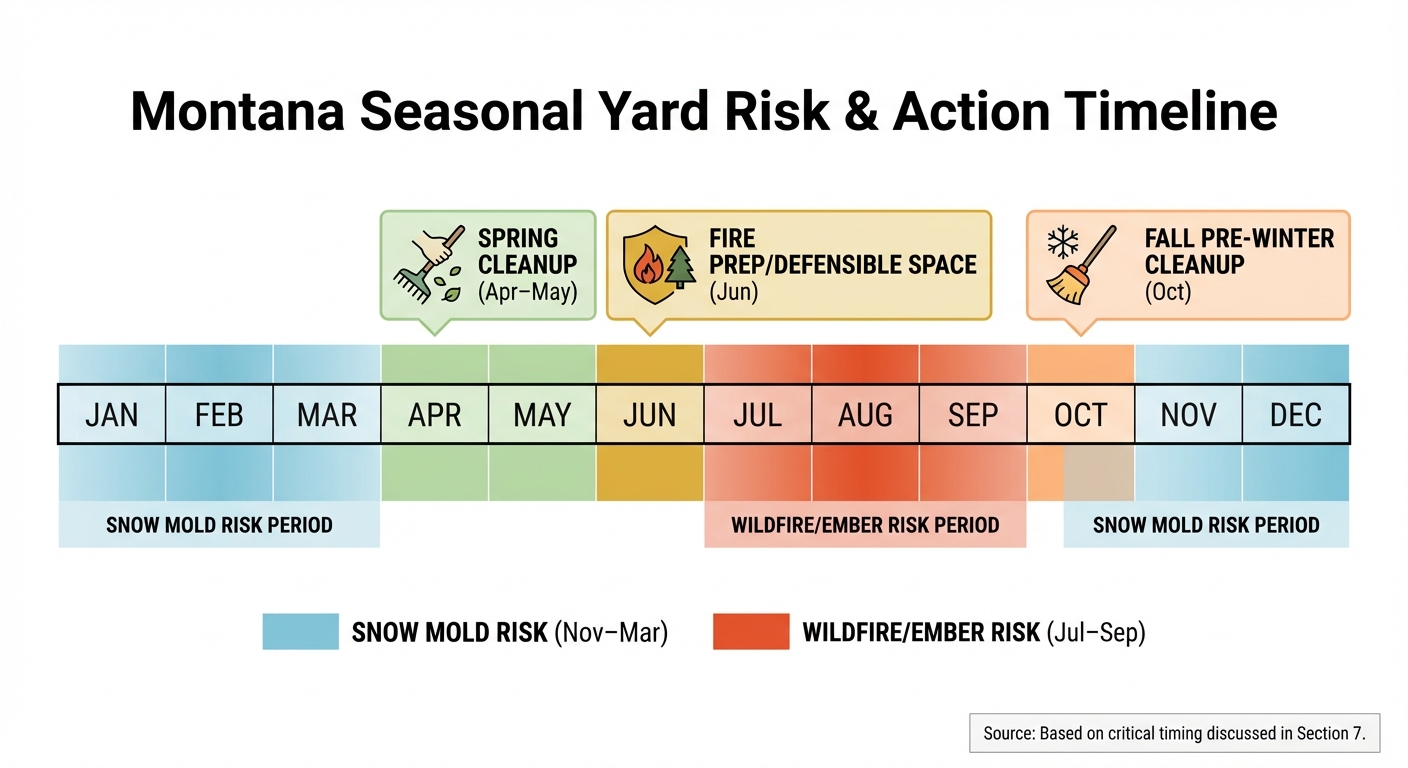 Montana Seasonal Yard Risk & Action Timeline