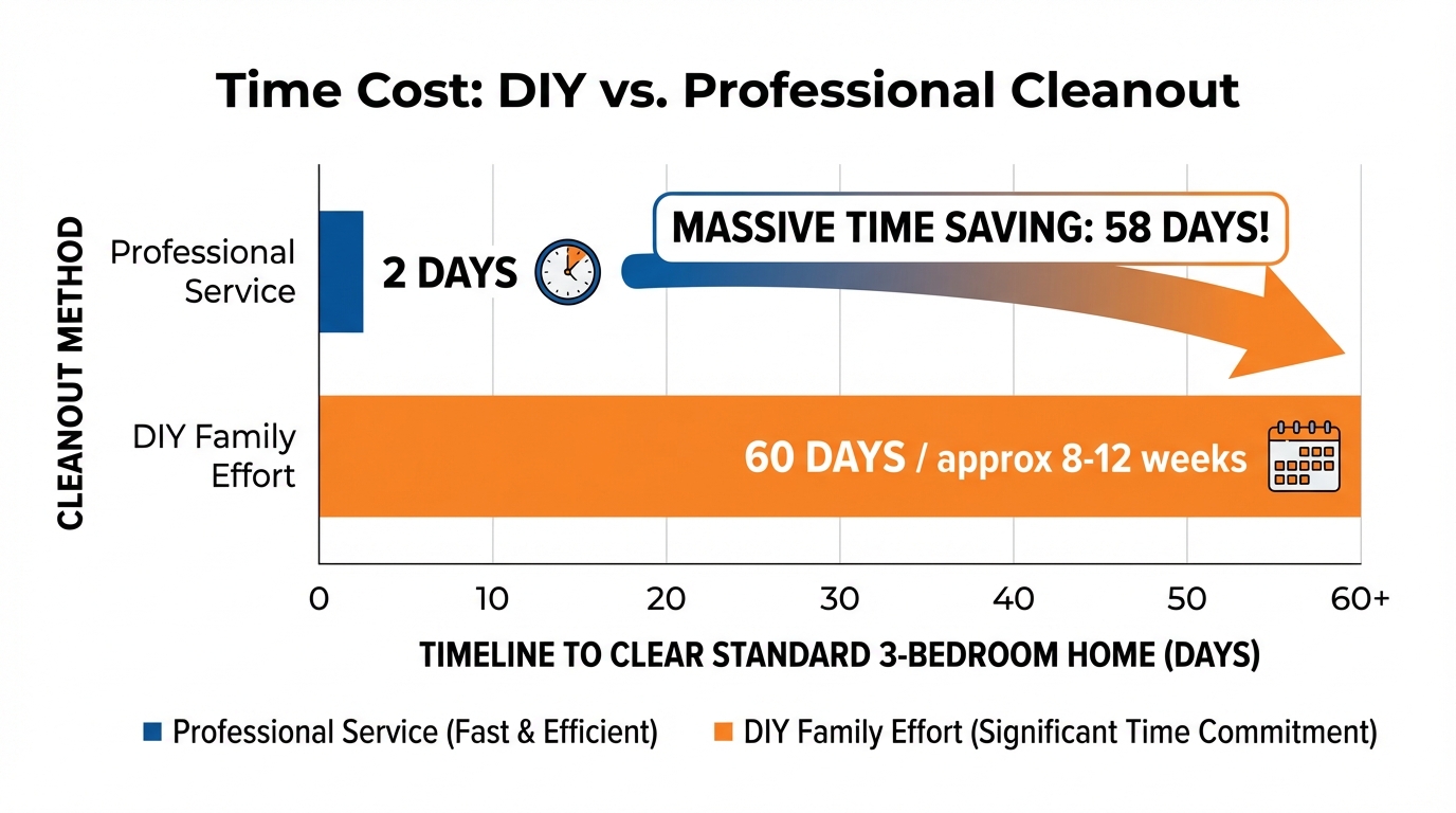 Time Cost: DIY vs. Professional Cleanout